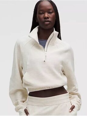 Lululemon Scuba Half-Zip Pullover Sweatshirt - Ivory